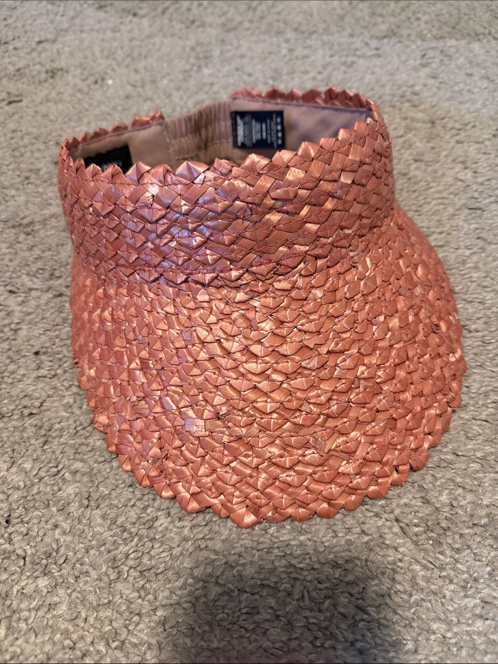 Hemlock Straw Visor in Rose Gold NWT